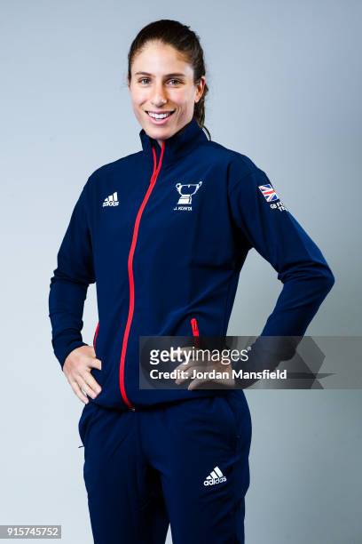 Johanna Konta of Great Britain poses for a portrait during the Fed Cup Media Day on February 2, 2018 in London, England.