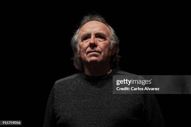 Spanish singer Joan Manuel Serrat presents his new album Mediterraneo Da Capo' at Circulo de Bellas Artes on February 8, 2018 in Madrid, Spain.