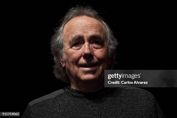 Spanish singer Joan Manuel Serrat presents his new album Mediterraneo Da Capo' at Circulo de Bellas Artes on February 8, 2018 in Madrid, Spain.