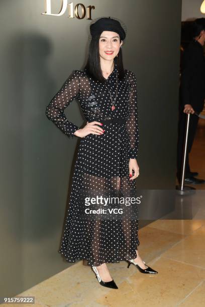 Actress Charlie Yeung attends the Dior event on February 8, 2018 in Hong Kong, China.