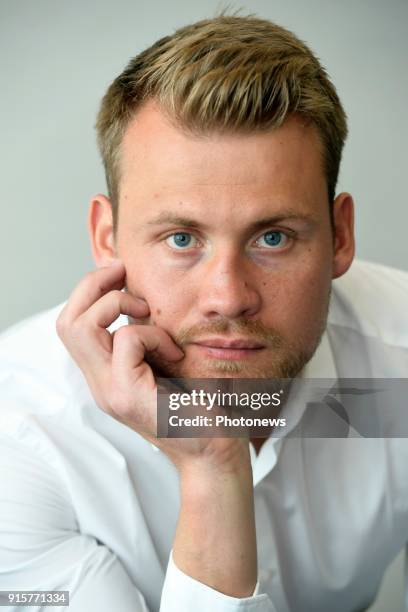 Simon Mignolet, goalkeeper of Liverpool FC, pictured during photo session on August 09, 2017 in Liverpool, United Kingdom, 9/08/2017