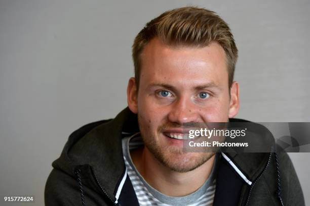 Simon Mignolet, goalkeeper of Liverpool FC, pictured during photo session on August 09, 2017 in Liverpool, United Kingdom, 9/08/2017