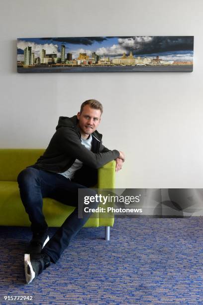 Simon Mignolet, goalkeeper of Liverpool FC, pictured during photo session on August 09, 2017 in Liverpool, United Kingdom, 9/08/2017