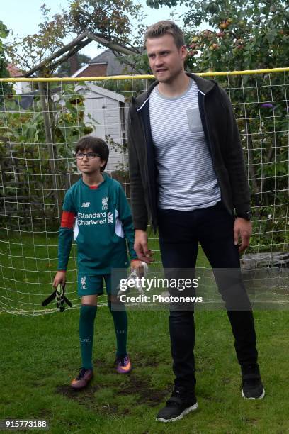 Simon Mignolet, goalkeeper of Liverpool FC, pictured during photo session on August 09, 2017 in Liverpool, United Kingdom, 9/08/2017