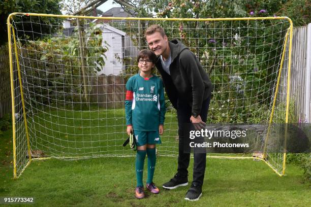 Simon Mignolet, goalkeeper of Liverpool FC, pictured during photo session on August 09, 2017 in Liverpool, United Kingdom, 9/08/2017