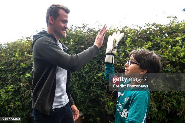 Simon Mignolet, goalkeeper of Liverpool FC, pictured during photo session on August 09, 2017 in Liverpool, United Kingdom, 9/08/2017