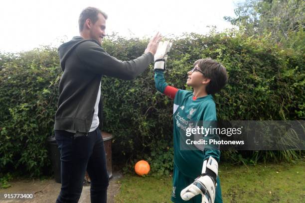 Simon Mignolet, goalkeeper of Liverpool FC, pictured during photo session on August 09, 2017 in Liverpool, United Kingdom, 9/08/2017