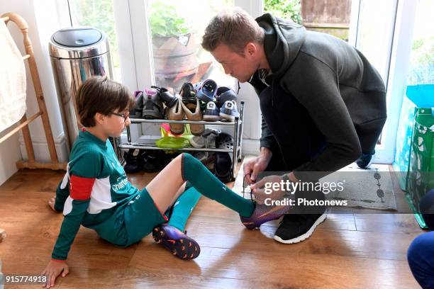 Simon Mignolet, goalkeeper of Liverpool FC, pictured during photo session on August 09, 2017 in Liverpool, United Kingdom, 9/08/2017