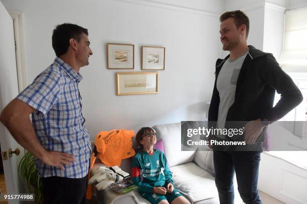 Simon Mignolet, goalkeeper of Liverpool FC, pictured during photo session on August 09, 2017 in Liverpool, United Kingdom, 9/08/2017