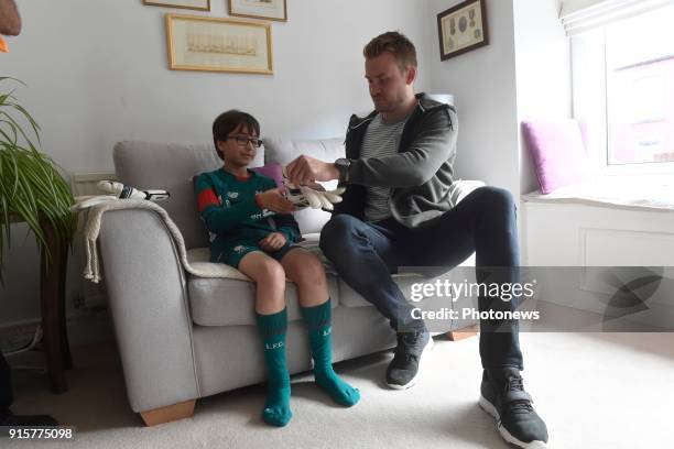 Simon Mignolet, goalkeeper of Liverpool FC, pictured during photo session on August 09, 2017 in Liverpool, United Kingdom, 9/08/2017