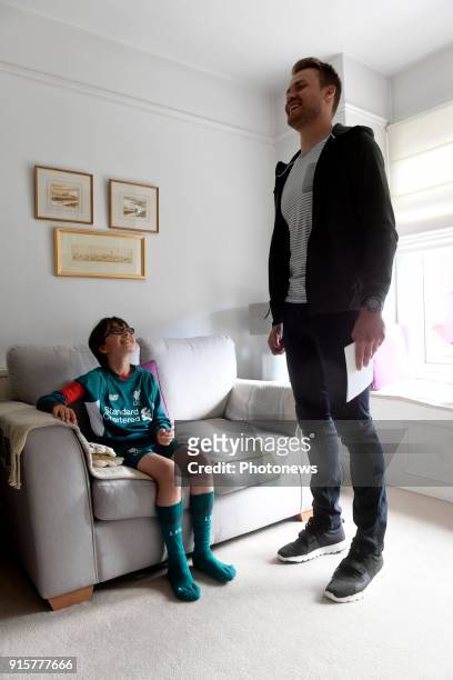 Simon Mignolet, goalkeeper of Liverpool FC, pictured during photo session on August 09, 2017 in Liverpool, United Kingdom, 9/08/2017