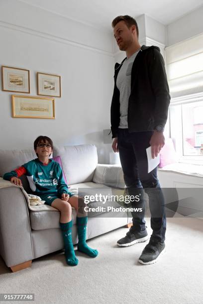 Simon Mignolet, goalkeeper of Liverpool FC, pictured during photo session on August 09, 2017 in Liverpool, United Kingdom, 9/08/2017