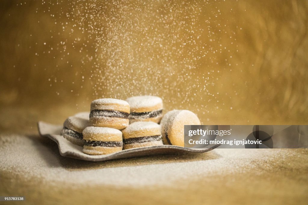 Sweet Vanilla Cookies Powder With Sugar