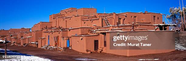 taos pueblo - puebloan culture stock pictures, royalty-free photos & images