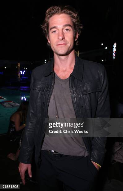 Actor Scott Speedman attends The Pepsi 500 Auto Club Speedway Celebration Q & A held at the Roosevelt Hotel on October 7, 2009 in Hollywood,...