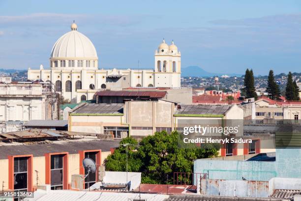 san salvador cathedral - san salvador stock pictures, royalty-free photos & images