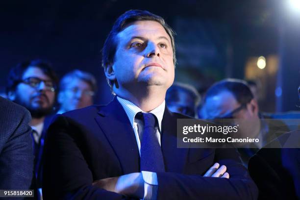 Carlo Calenda, Italy's Minister of Economic Development, during the presentation of results of Piano Impresa 4.0 - Innovazione e competenze.