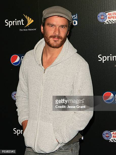 Actor Balthazar Getty arrives at the Auto Club Speedway's Pepsi 500 Celebration at The Roosevelt Hotel on October 7, 2009 in Hollywood, California.