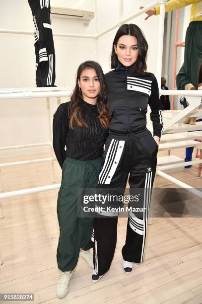 Danielle Cathari and Kendall Jenner attend the presentation for adidas Originals by Danielle Cathari on February 8, 2018 in New York City.