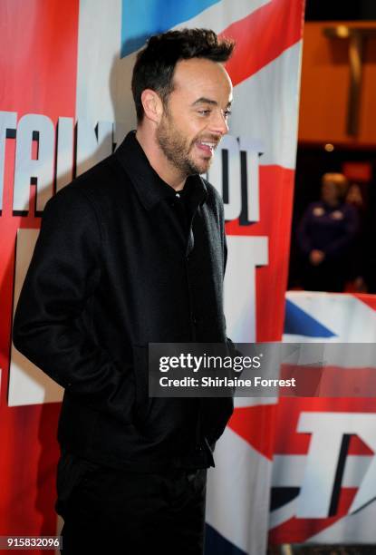 Anthony McPartlin attends the Britain's Got Talent Manchester auditions at The Lowry on February 8, 2018 in Manchester, England.