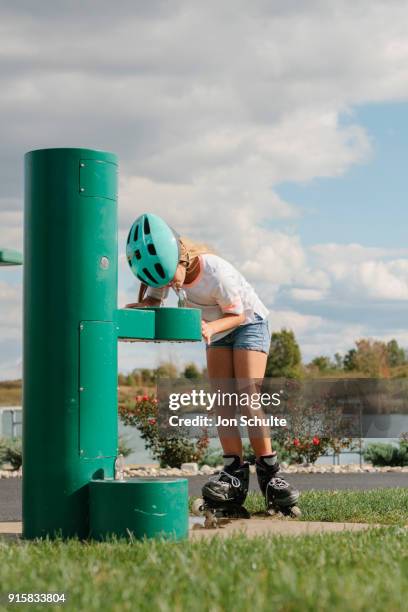 child rollerblading - west chester, ohio stock pictures, royalty-free photos & images