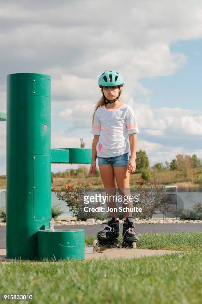 child rollerblading - west chester, ohio stock pictures, royalty-free photos & images