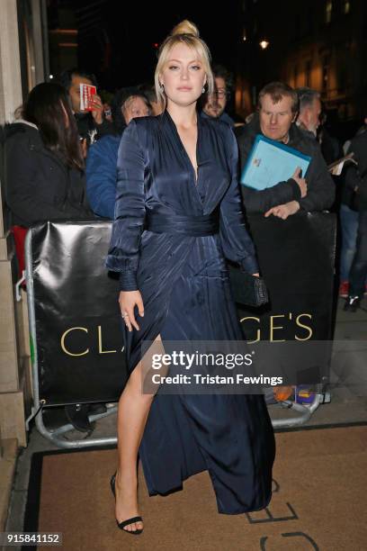 Camilla Kerslake attends the Evening Standard British Film Awards at Claridges Hotel on February 8, 2018 in London, England.