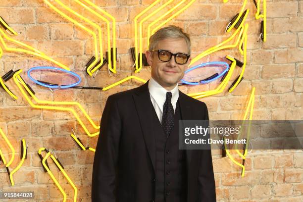 Martin Freeman attends the European Premiere of "Black Panther" at the Eventim Apollo on February 8, 2018 in London, England.