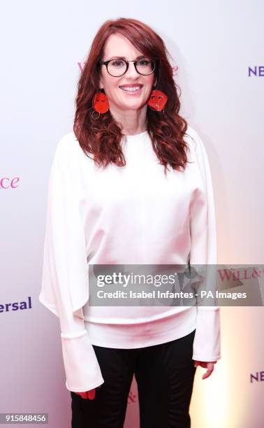 Actress Megan Mullally from the cast of Will &amp; Grace, attends a photo call at BAFTA in London ahead of a special screening event for the...