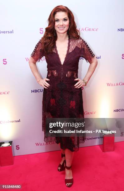 Actress Debra Messing from the cast of Will &amp; Grace, attends a photo call at BAFTA in London ahead of a special screening event for the...