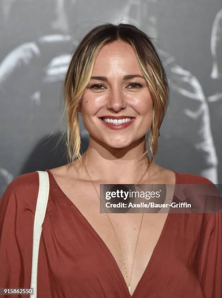 Actress Briana Evigan attends the premiere of 'The 15:17 to Paris' at Warner Bros. Studios on February 5, 2018 in Burbank, California.