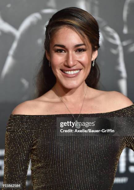 Actress Q'orianka Kilcher attends the premiere of 'The 15:17 To Paris' at Warner Bros. Studios on February 5, 2018 in Burbank, California.