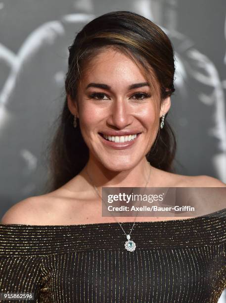Actress Q'orianka Kilcher attends the premiere of 'The 15:17 To Paris' at Warner Bros. Studios on February 5, 2018 in Burbank, California.