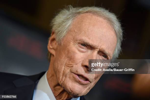 Director Clint Eastwood attends the premiere of 'The 15:17 To Paris' at Warner Bros. Studios on February 5, 2018 in Burbank, California.
