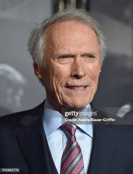 Director Clint Eastwood attends the premiere of 'The 15:17 To Paris' at Warner Bros. Studios on February 5, 2018 in Burbank, California.