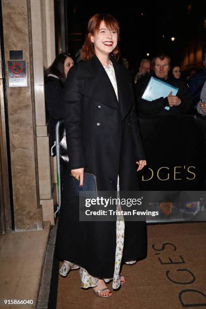 Jessie Buckley attends the Evening Standard British Film Awards at Claridges Hotel on February 8, 2018 in London, England.