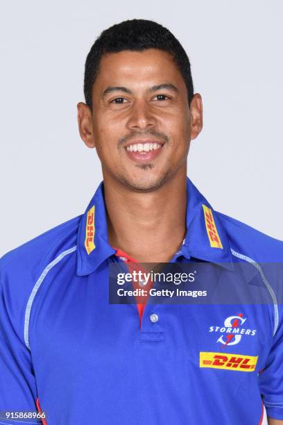 Anuerin Robin, Physiotherapist, during the Stormer 2018 Super Rugby headshots session on Feberuary 8, 2018 in Cape Town, South Africa.