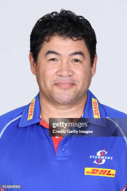 Greg Daniels, Massuese, during the Stormer 2018 Super Rugby headshots session on Feberuary 8, 2018 in Cape Town, South Africa.