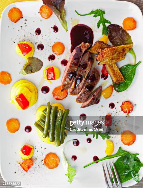 duck brest cooked sous vide - 1956 2018 stock pictures, royalty-free photos & images