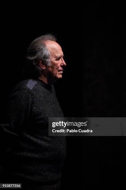 Spanish singer Joan Manuel Serrat presents 'Mediterraneo Da Capo' tour at 'Circulo de Bellas Artes' on February 8, 2018 in Madrid, Spain.