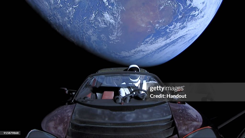 SpaceX Launches Tesla Roadster Into Space