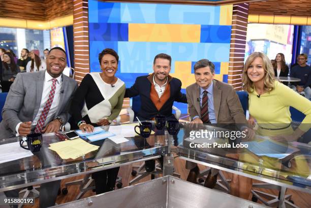 Jason Priestley is a guest on "Good Morning America," Thursday, February 8 airing on the Walt Disney Television via Getty Images Television Network....