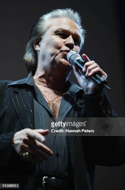 John Rowles performs on stage during the 2009 Vodafone Music Awards at Vector Arena on October 8, 2009 in Auckland, New Zealand.