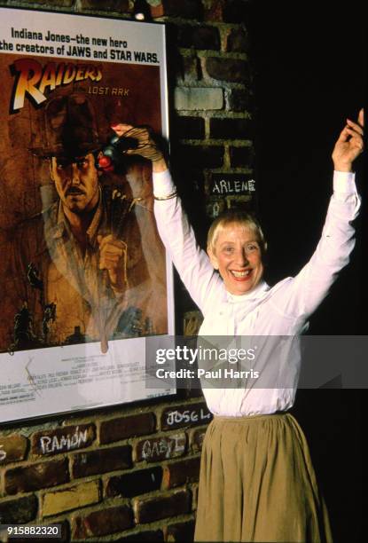 Leah Adler ne Posner, born 1920 is the mother of Steven Spielberg, she is a restaurateur and concert pianist. Here at her restaurant , the Milky Way...