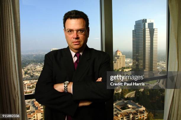 Americas top celebrity lawyer Marty Singer in the conference room of his offices on the 24th floor September 20, 2001 in Century City, Los Angeles,...