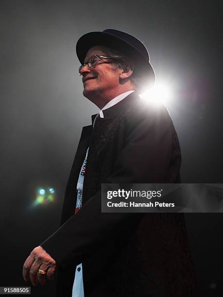 Ray Columbus walks up to accept the Legacy Award during the 2009 Vodafone Music Awards at Vector Arena on October 8, 2009 in Auckland, New Zealand.