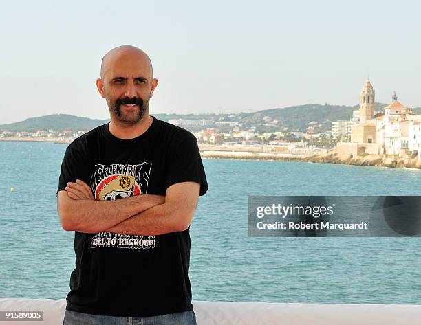 Director Gaspar Noe attends the photocall for his film 'Enter The Void' at the 42nd Sitges Film Festival on October 8, 2009 in Barcelona, Spain.