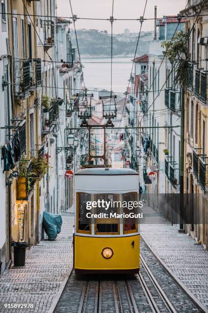 elevador da bica, 里斯本 - tram 個照片及圖片檔