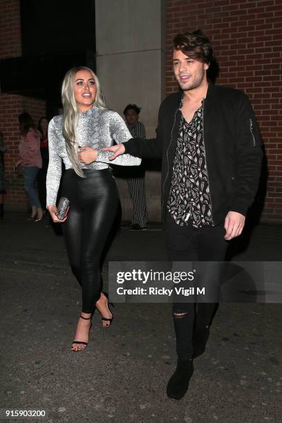 Marnie Simpson attends In The Style TOTES OVER IT Valentine's Party at Libertine on February 8, 2018 in London, England.