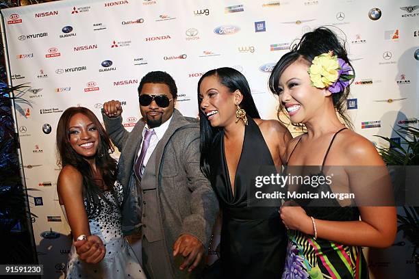 Drew Sidora, Musiq, Amanda Amann and Gina Hiraizumi attend the 12th Annual Urban Wheel Awards at the Fox Theatre on January 15, 2008 in Detroit, MI.